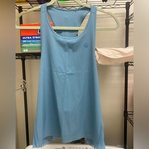 Lululemon Side Pleats Tank Top Women’s Size 8 Blue